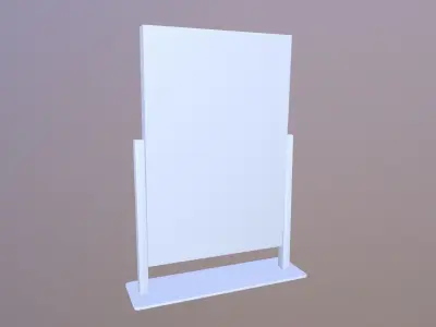 LED Light Makeup Mirror 3D model