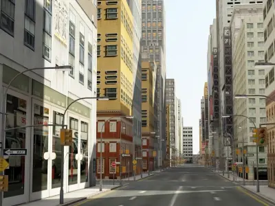 3D City RT Day 3D model