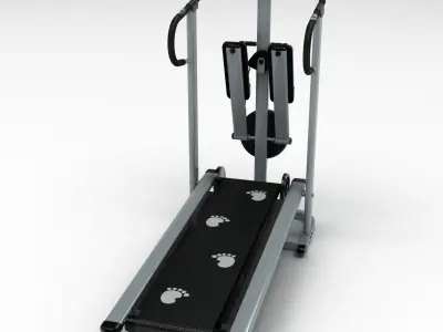 Treadmill tread machine with paws 3D model