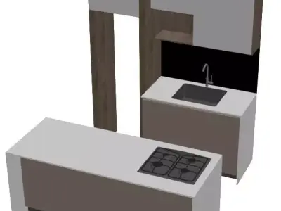 SMALL KITCHEN 3D model buy