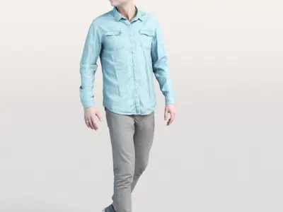 Humano 20-Collection 02 People models -  STREET - NEIGHBOURHOOD 3D model