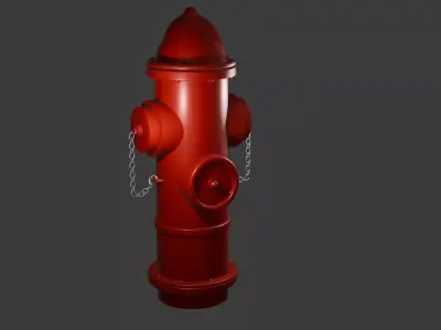 Fire hydrant 3D model 35