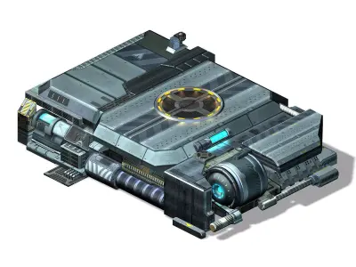 Spacecraft - Ground Platform 07 3D model