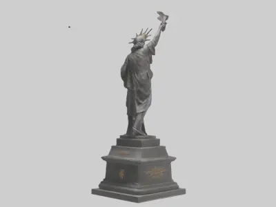 The Dawn of Independence statue model 3D model