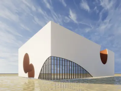 Space Museum - Revit Project with Rhino Inside Revit workflow 3D model