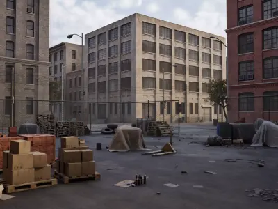 Industrial City Pack Low-poly 3D model