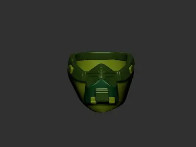 helmet high poly sculpt 3d printable  3D model 95