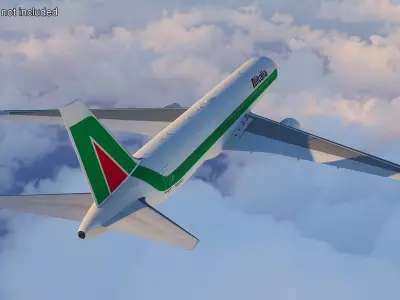  Alitalia Boeing 767 Passenger Jet Rigged for Maya 