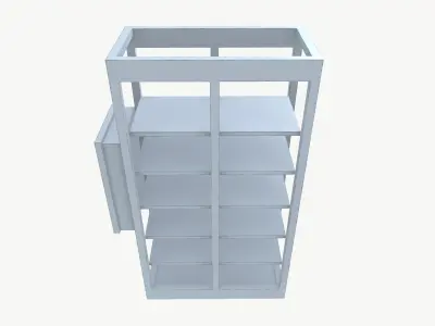 Industrial Rack Cabinet 3D model