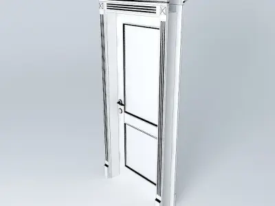 vintage door, door Free 3D model