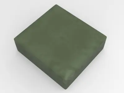 Monga Footstool Low-poly 3D model