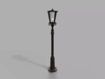 Street Light Low-poly 3D model 26
