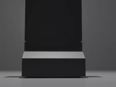 Simple Sci-Fi Display Set Low-poly 3D model