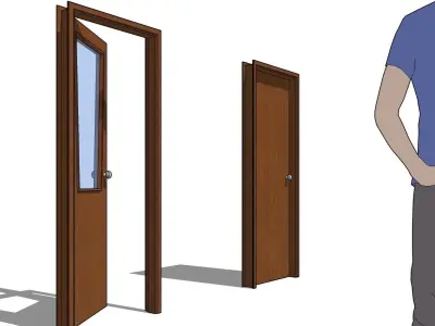 Door made in SketchUp 3D model