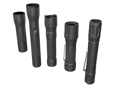Flashlights Set  3D model
