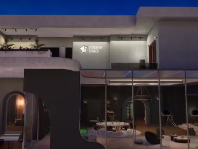 Penthouse Art Gallery Low-poly 3D model