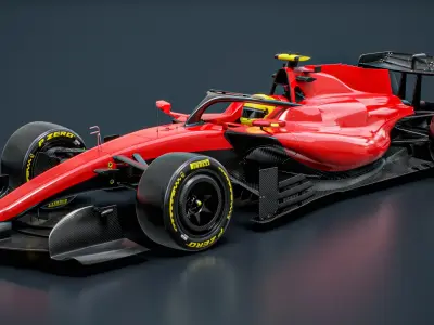  Red F1 Team 2026 Formula 1 Race Car 