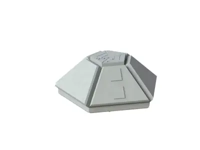 Sci Fi Object No 3239 Low Poly Low-poly 3D model