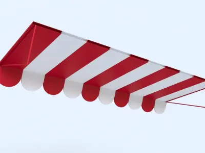 Canopy Awning Low-poly 3D model