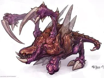 Starcraft Zergling 3D print model