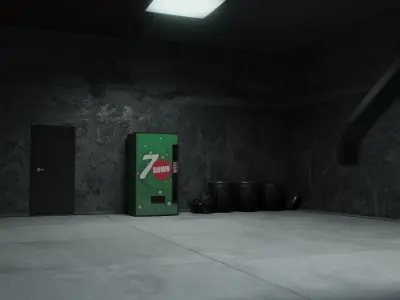 Underground Parking Model 3D model