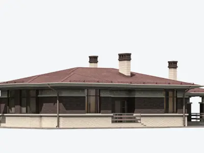 Residential House 13 Low-poly 3D model