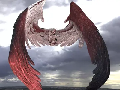 Dark Angel Wings 2  3D model