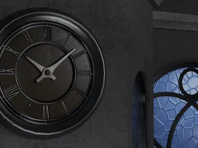 Modern Gothic Room 3D model