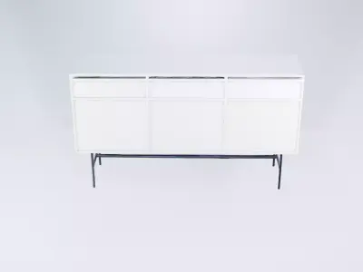 Minimalist Three - Door Floor Cabinet 3D model