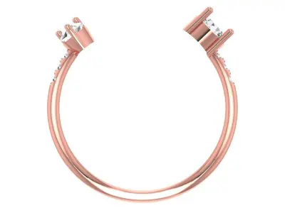 Women Light Weight Band Ring 3D print model 26
