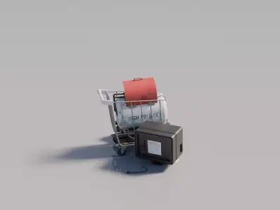 Cyberpunk Props 4 3D model