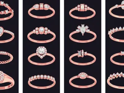 98 Light Wt 3dm  stl 1 render details model 3D Model Pack