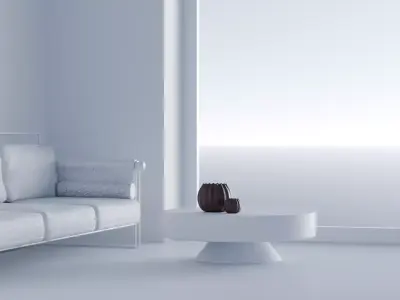 Modern Ripple Vase Set Free 3D model