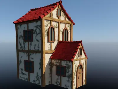 Medieval House  3D model 3