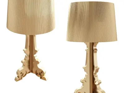 Bourgie Table Lamp 3D Model  Low-poly 3D model