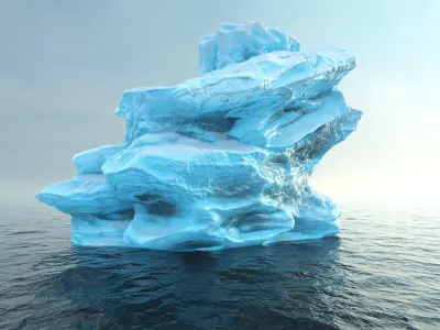  Photorealistic V-Ray render ready Iceberg kit 