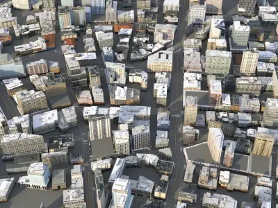 City 117 Low-poly 3D model