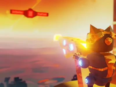 The Feline Warrior Low-poly 3D model