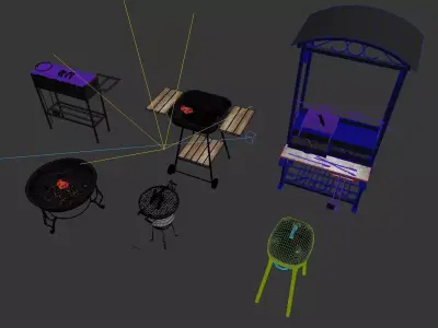 outdoor grill 3D model