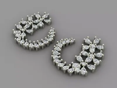 Earring 02 3D print model