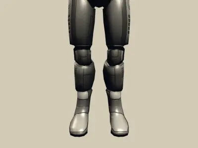 Robot Cyborg Suit Low-poly Low-poly 3D model