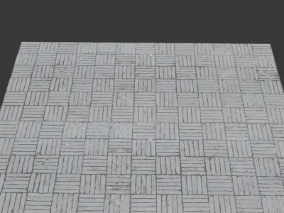 Old Brick Pavement 3D Scan Low-poly 3D model