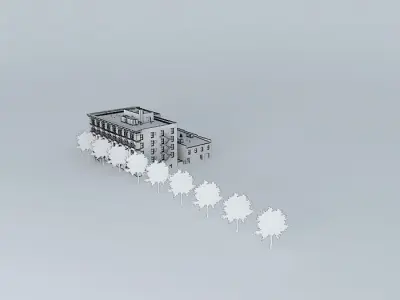Apartment Building Free 3D model