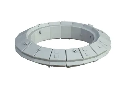 Sci Fi Object No 4256 Low Poly Low-poly 3D model