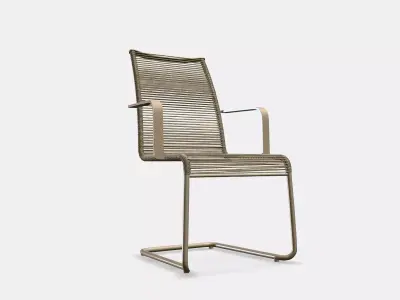 VASMAN Chair with armrests outdoor 1 Low-poly 3D model