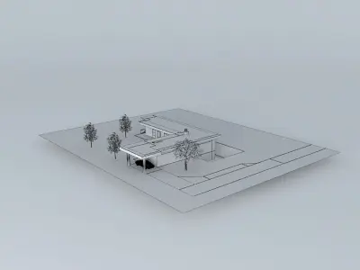 Modern House Free 3D model