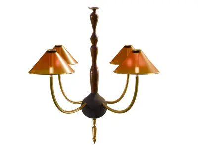 Ceiling lamp-Retro pendant lamp 3D model