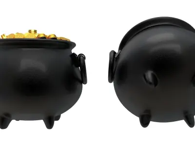 Pot of Gold 02 3D model