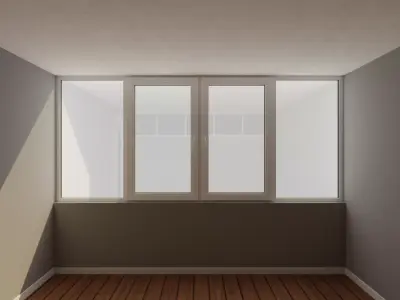 Window for interior or exterior 3D model