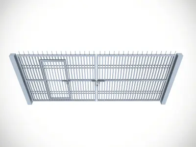 Gate1 Low-poly 3D model